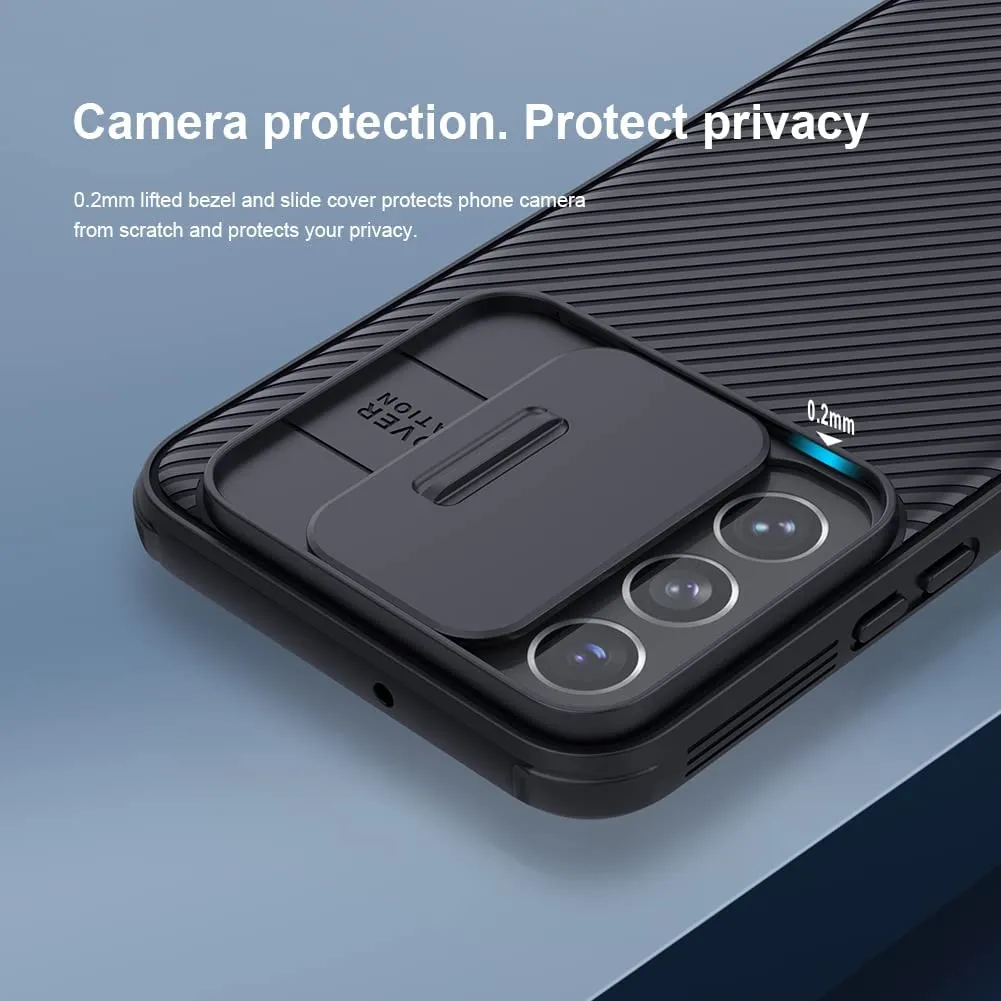 Samsung Galaxy S22 Plus Case Camera Cover Protective - Black