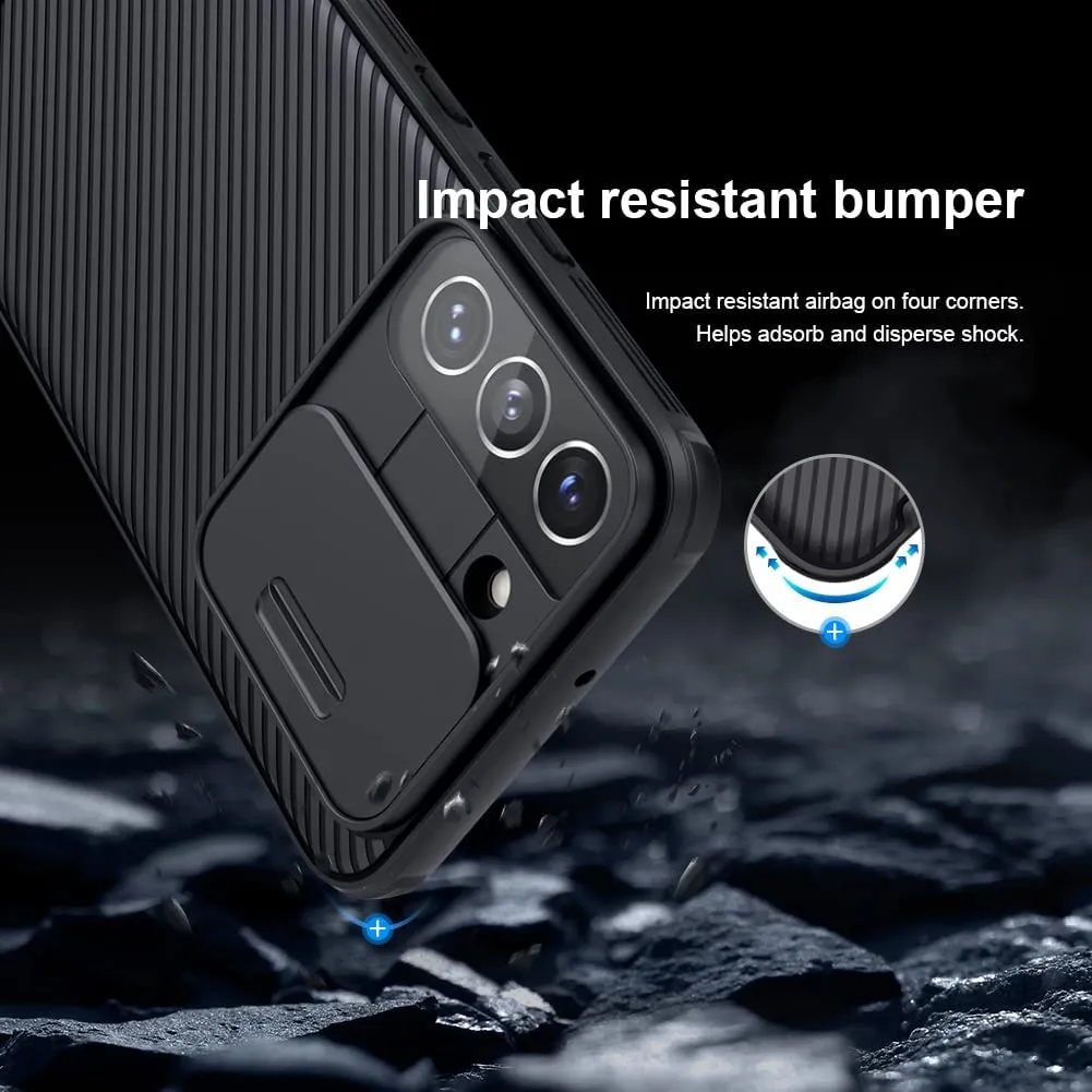 Samsung Galaxy S22 Plus Case Camera Cover Protective - Black