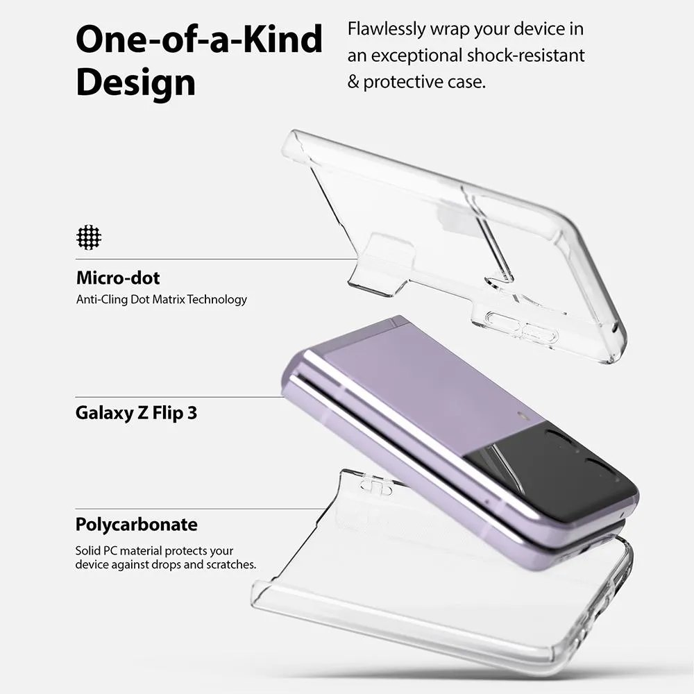 Samsung Galaxy Z Flip 3 Case Cover| Slim Series| Clear