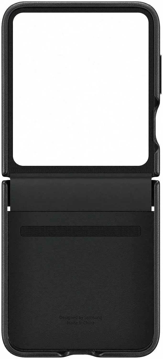 Samsung Galaxy Z Flip 5 Flap Eco Leather Case Black - EF-VF731PBEGWW