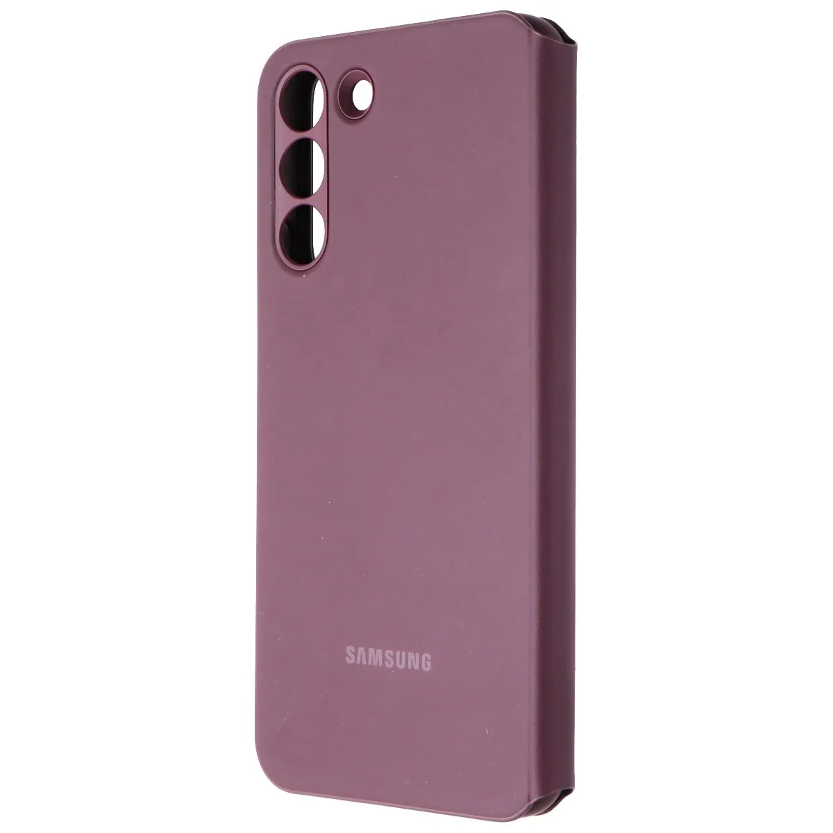 Samsung Official Smart Clear View Cover for Samsung Galaxy S22  (Burgundy)