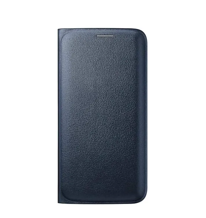 Samsung Wallet Flip Cover Case Samsung Galaxy S6 Edge-Black Sapphire (Dark Blue)