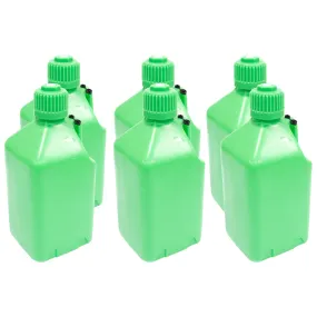 Scribner Plastics 5 Gallon Utility Jug - Glow Green (Case of 6)