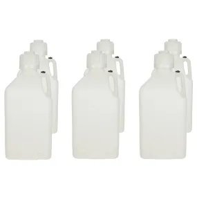 Scribner Plastics 5 Gallon Utility Jug - White (Case of 6)