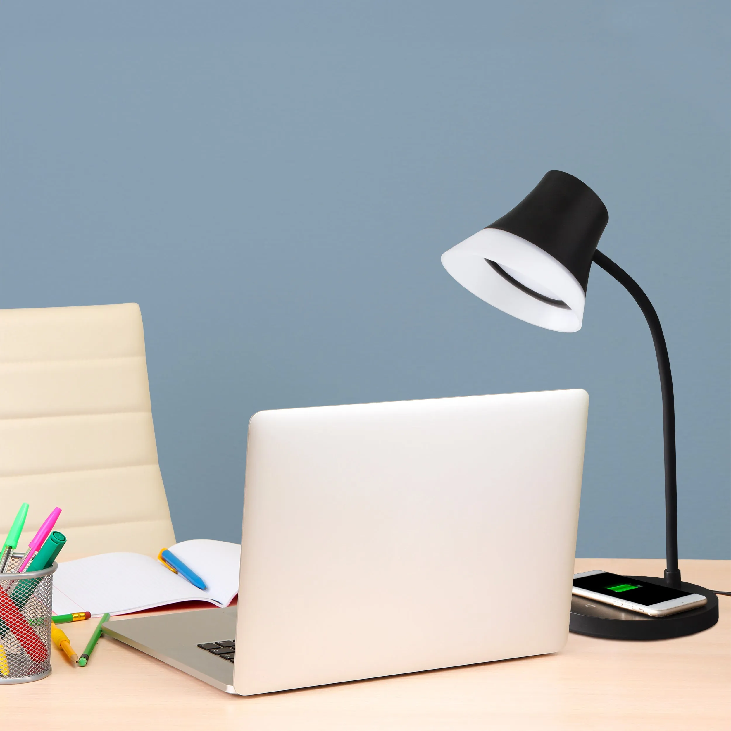 Shine LED Desk Lamp with Wireless Charging