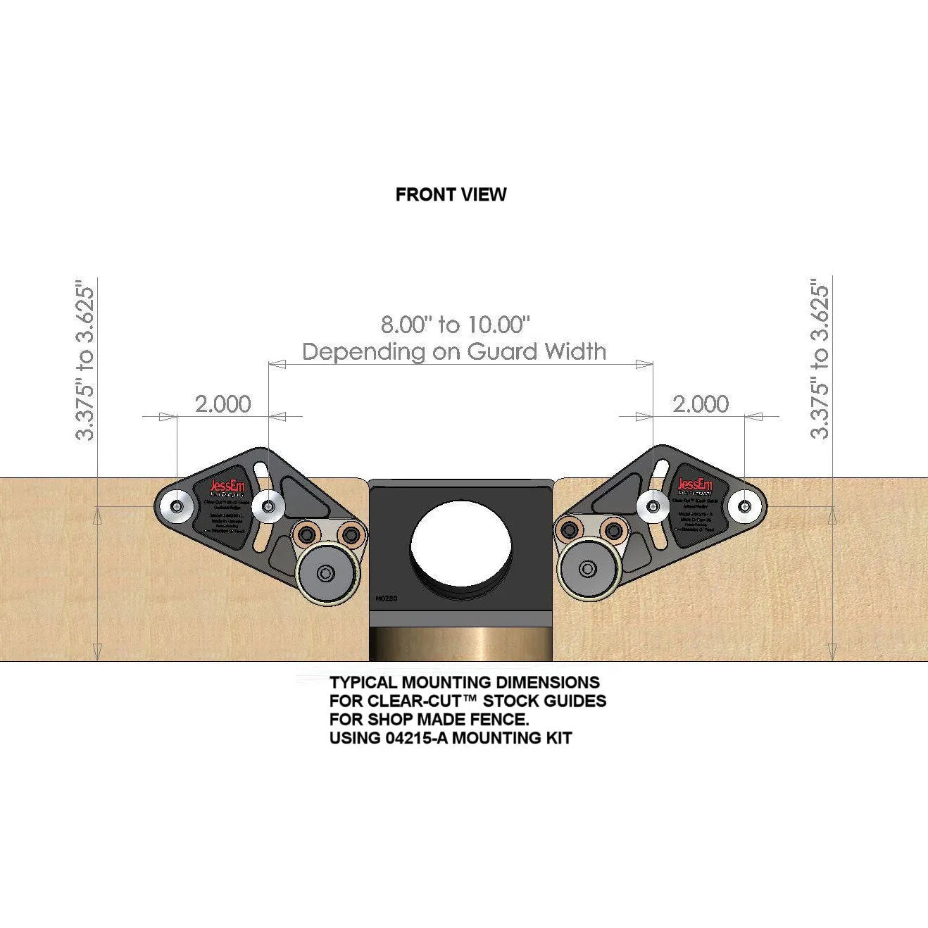 Shop Made Fence Mounting Kit for Clear-Cut Stock Guides