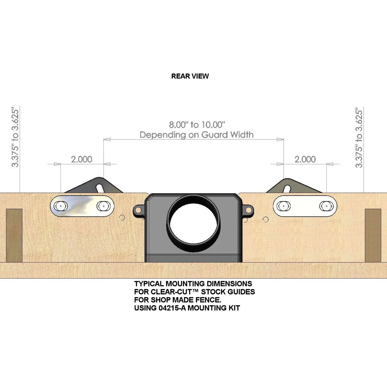 Shop Made Fence Mounting Kit for Clear-Cut Stock Guides