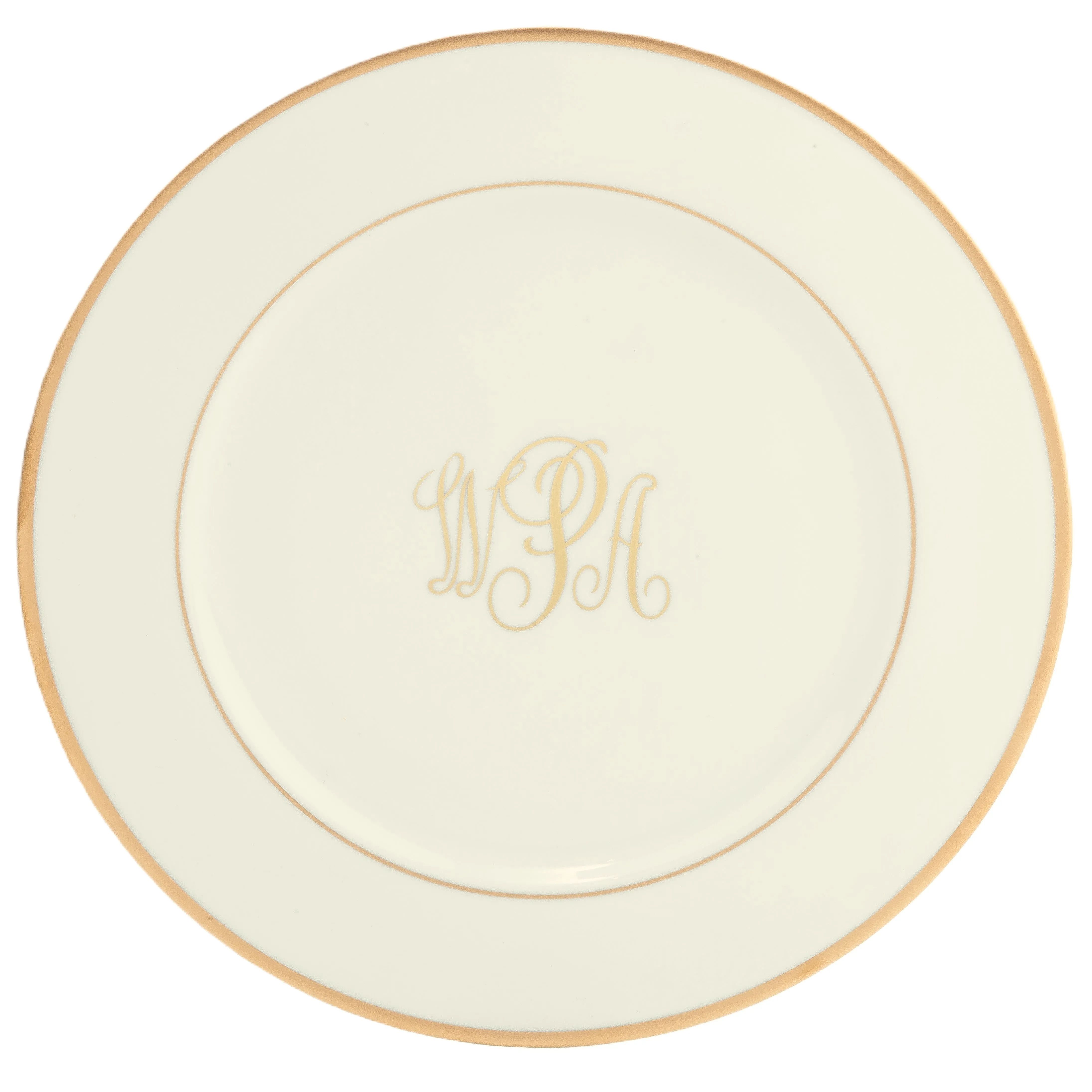 Signature Monogram Charger - Gold