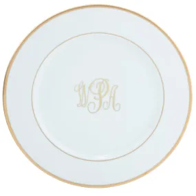 Signature Monogram Charger - Gold