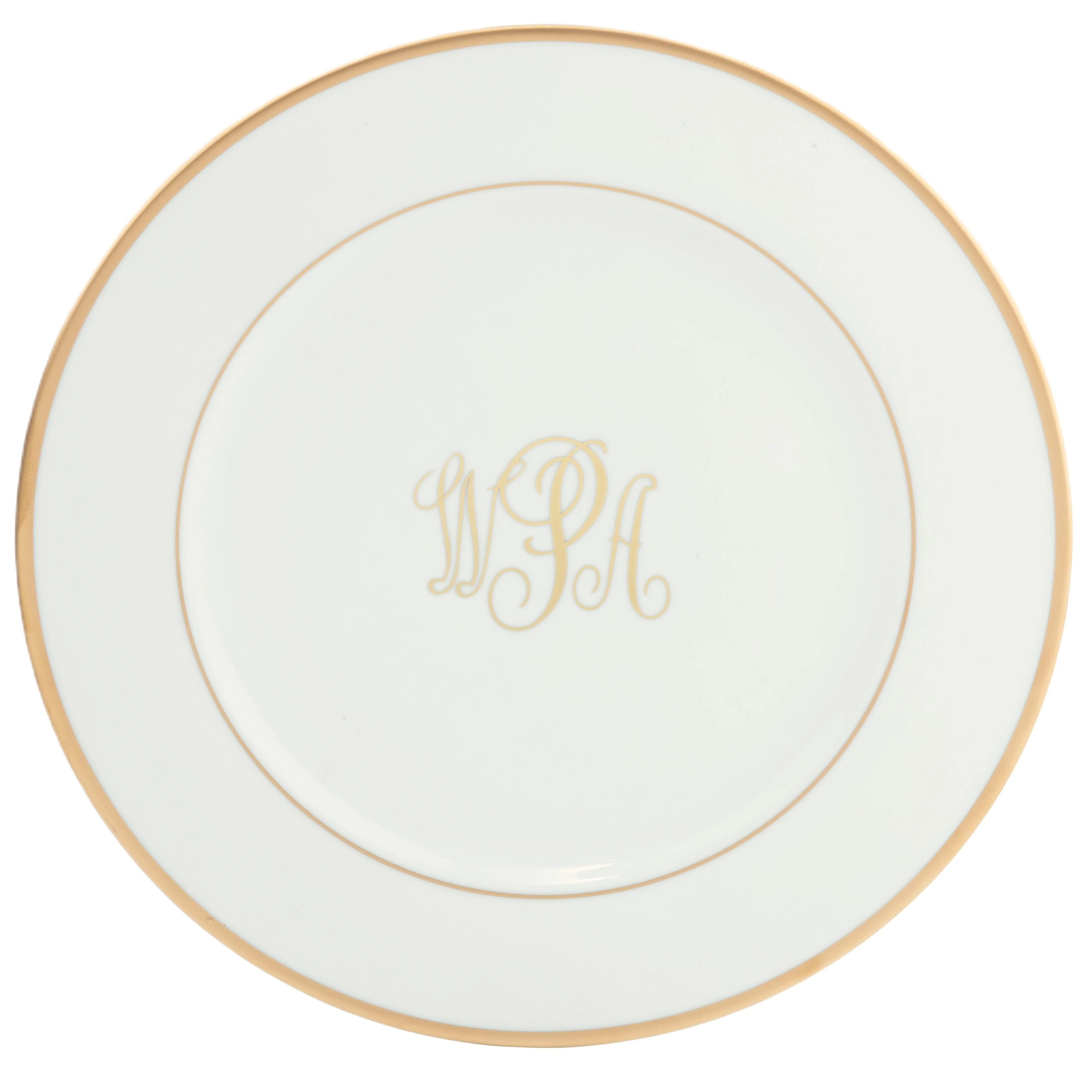 Signature Monogram Charger - Gold