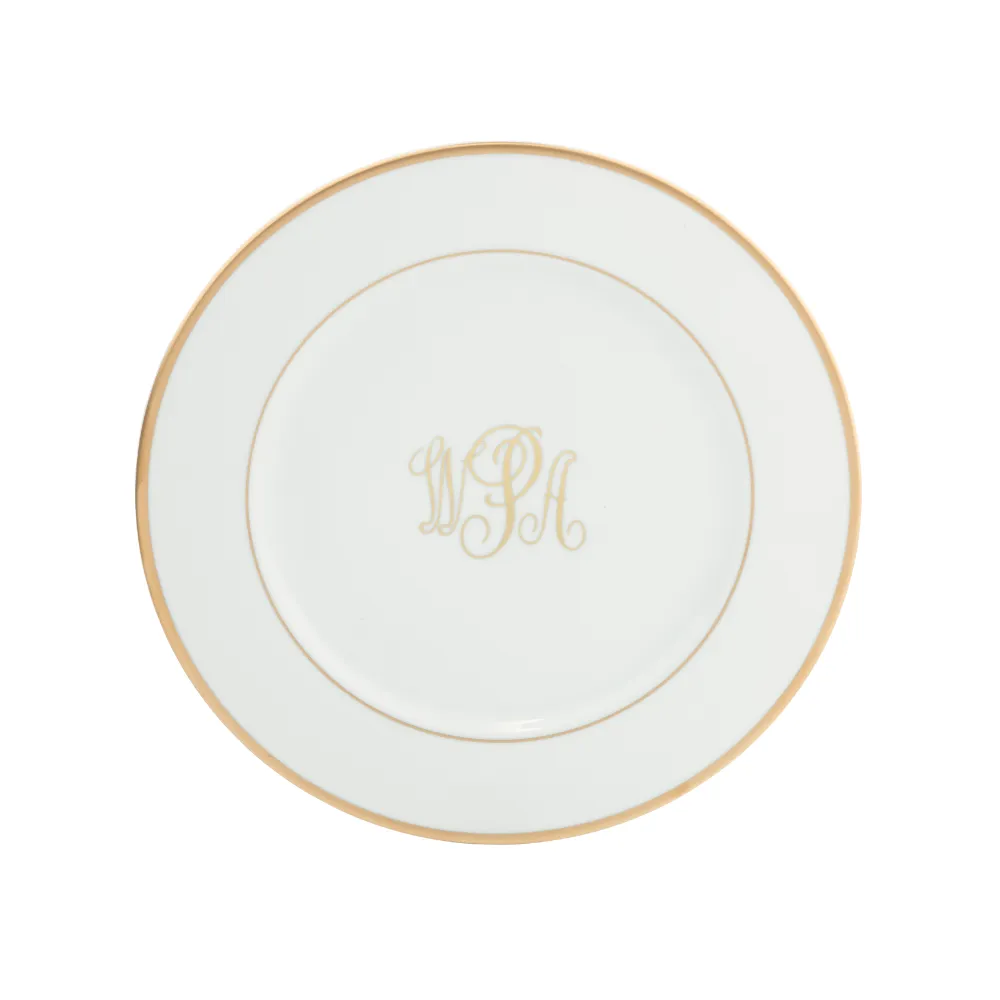 Signature Monogram Charger - Gold