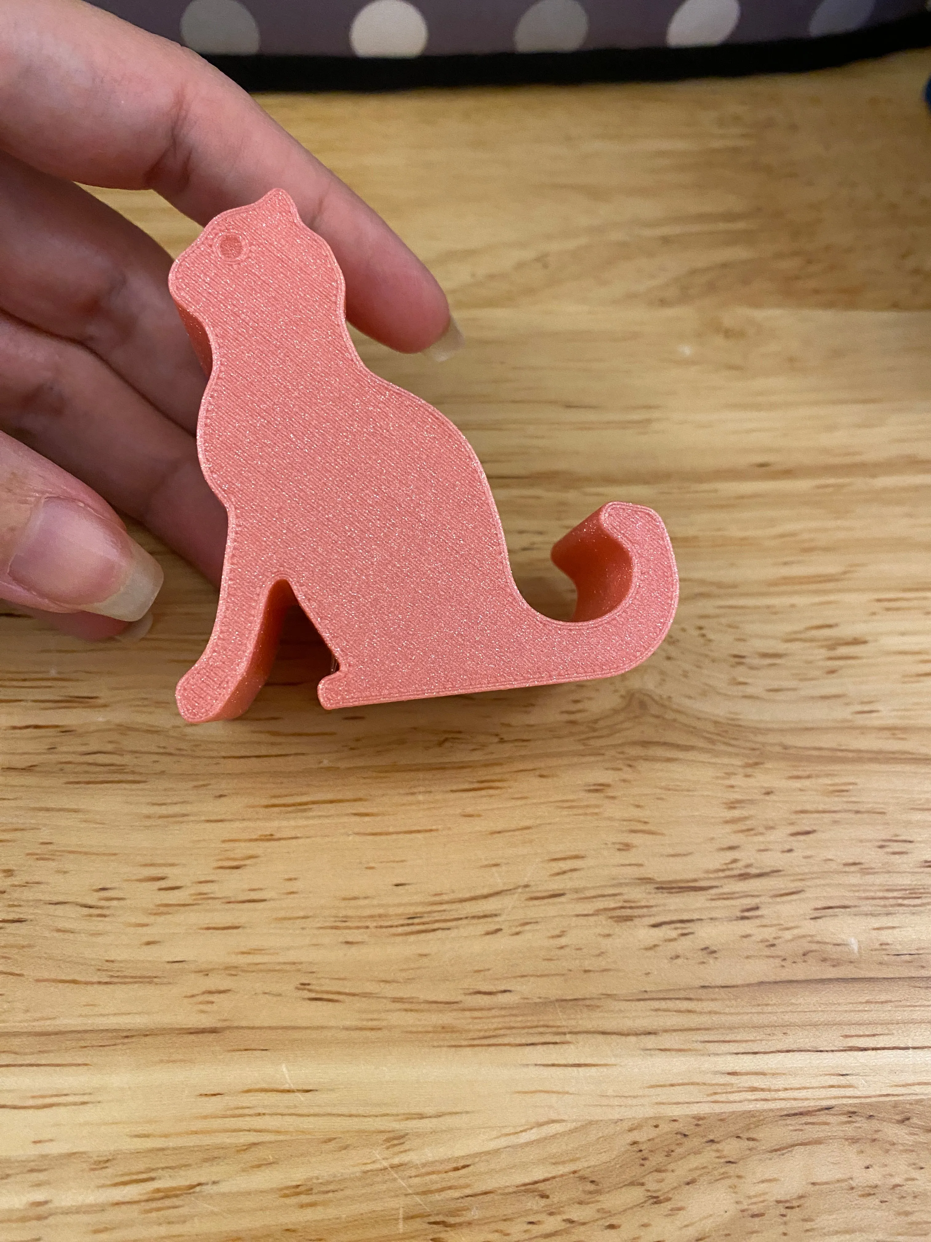 Silhouette of a Cute Cat Phone Stand, Cat Stand, Desk Cat stand, Cat Cell Phone Stand