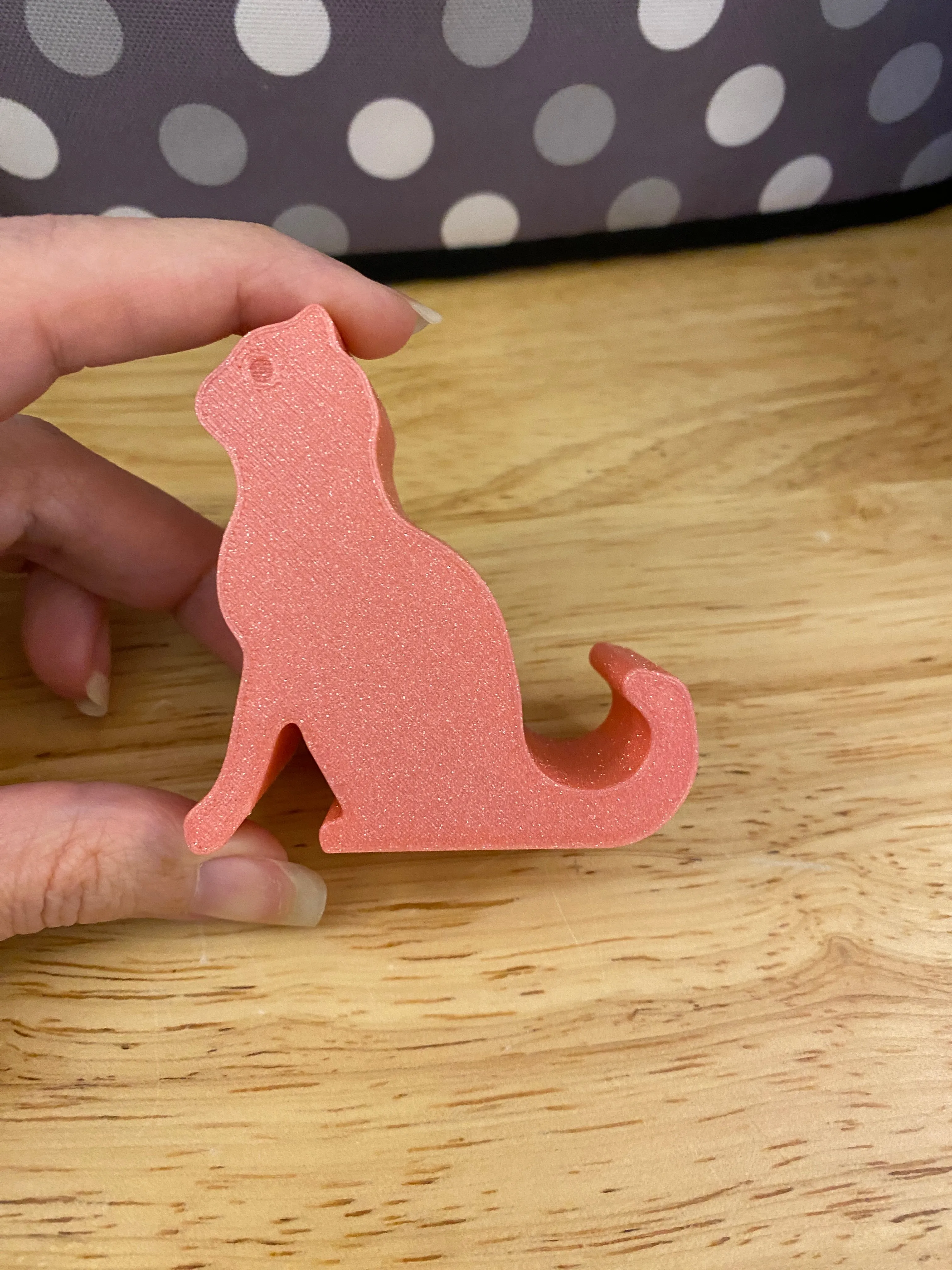 Silhouette of a Cute Cat Phone Stand, Cat Stand, Desk Cat stand, Cat Cell Phone Stand