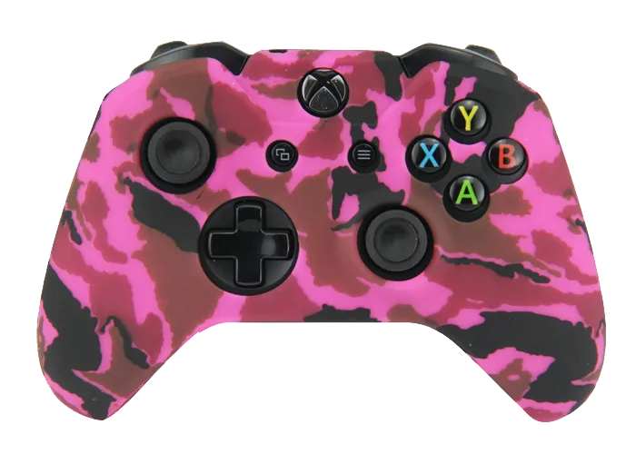 Silicone Cover For XBOX ONE Controller Skin Case Magenta Camo