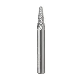 SL Burrs Radius Cone Double Cut Burr Bit | 1⁄4 Dia x 5⁄8 x 1⁄4 Shank | BURS-212 | 738685212219