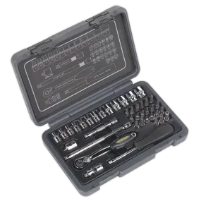 Socket Set 40pc 1/4"Sq Drive 6pt WallDrive¨ Metric