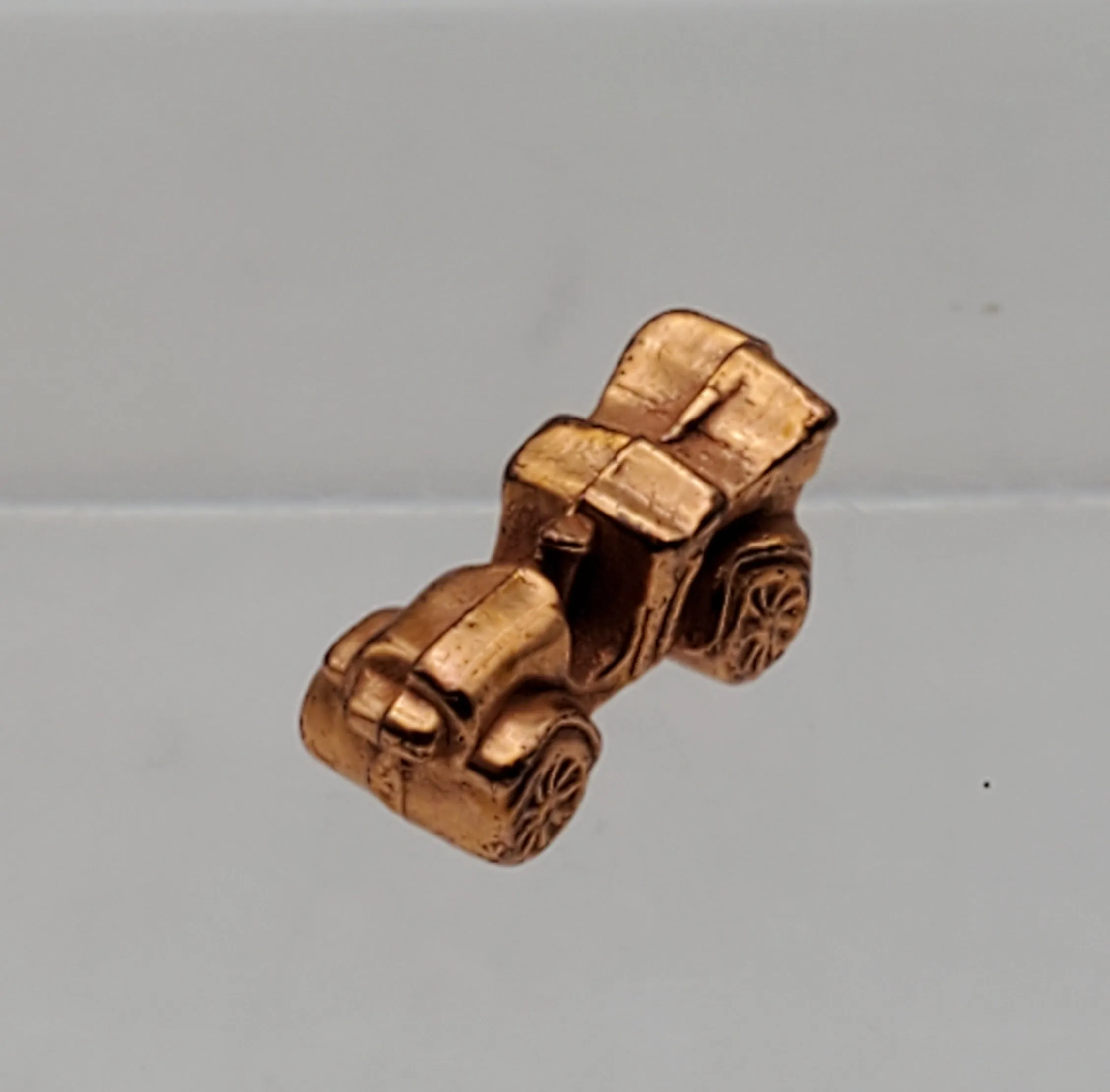 Solid Copper Antique Automobile Game Piece