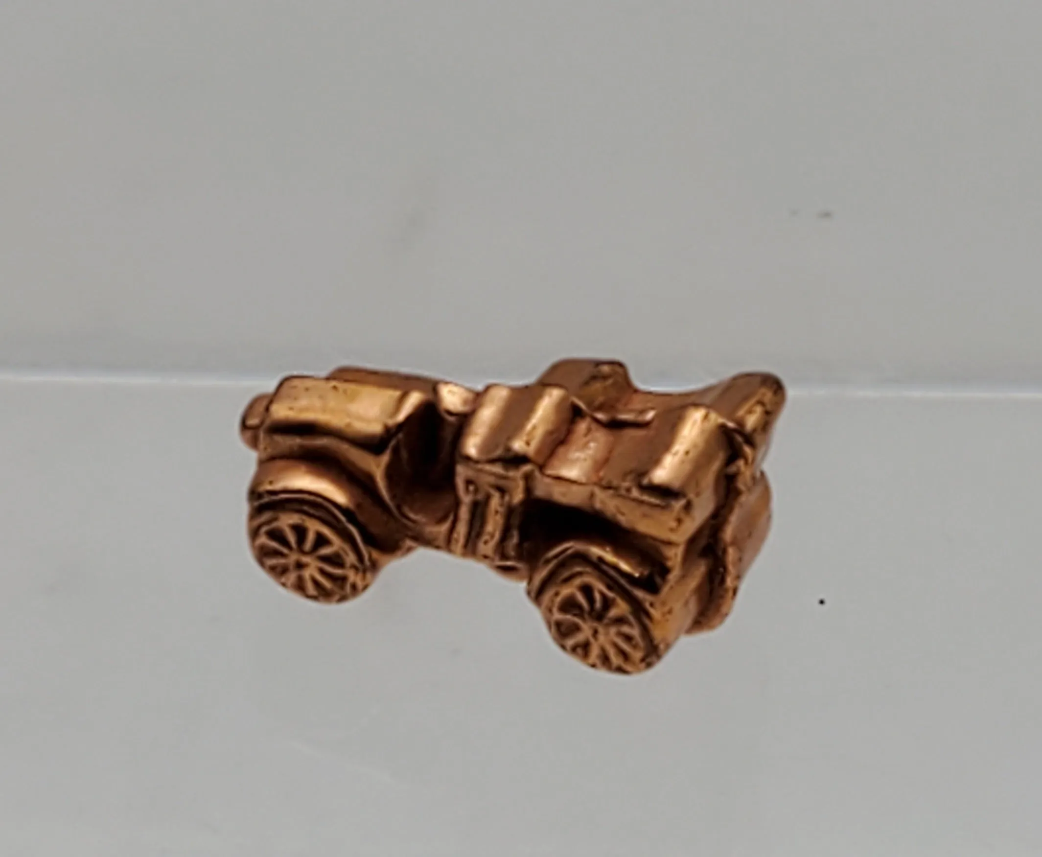 Solid Copper Antique Automobile Game Piece