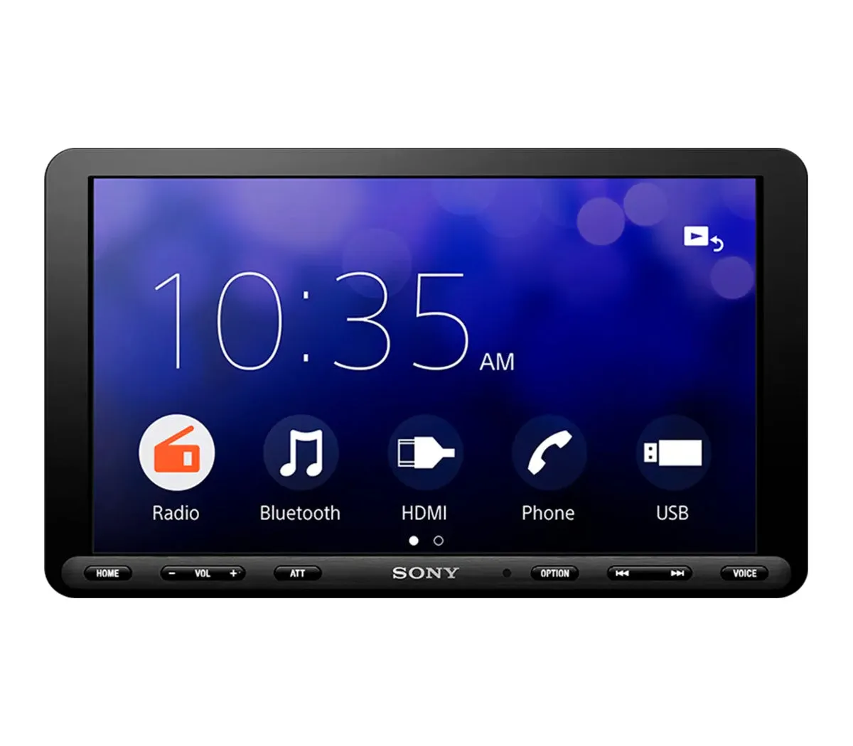 Sony 8.95" Apple CarPlay Android Auto Single DIN Media Receiver XAV AX8100