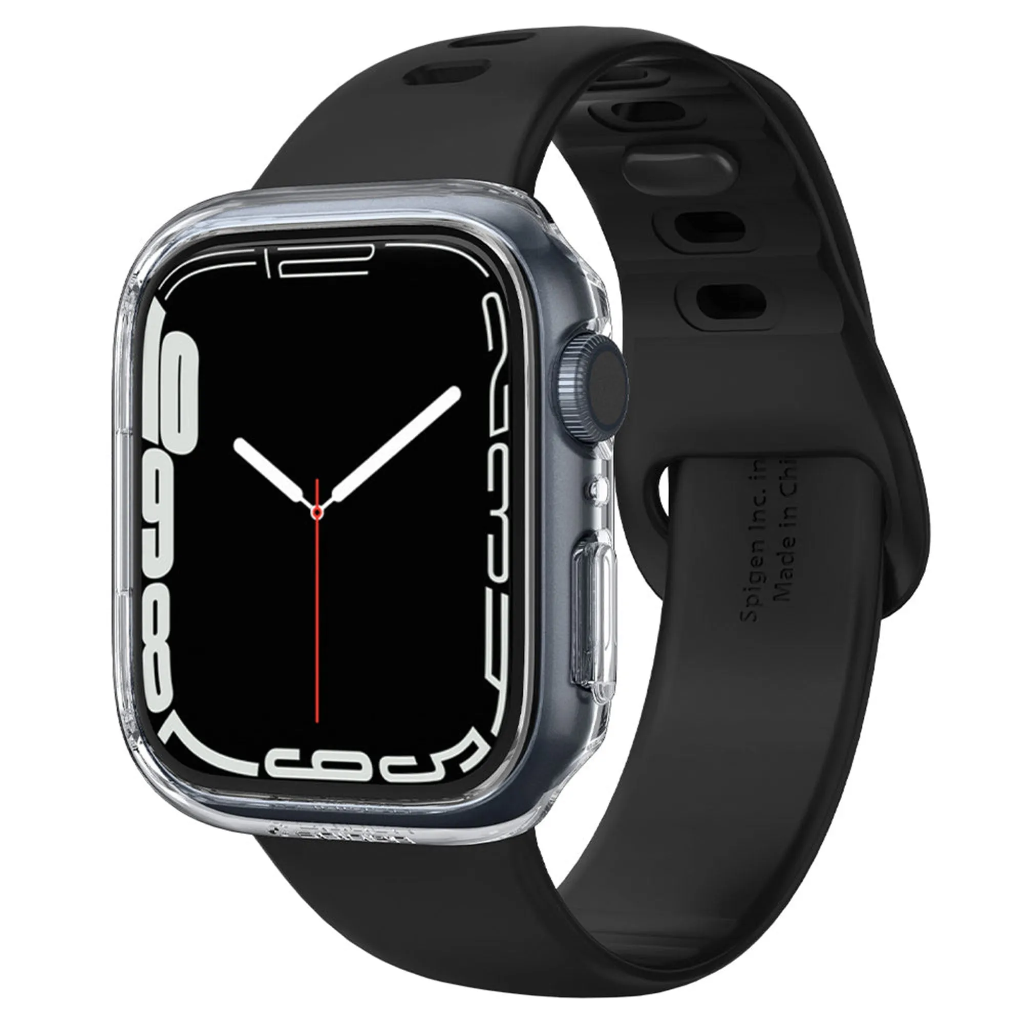 Spigen Thin Fit Case for Apple Watch Series 7 ( 41mm ) - Crystal Clear (Barcode: 8809811857726 )