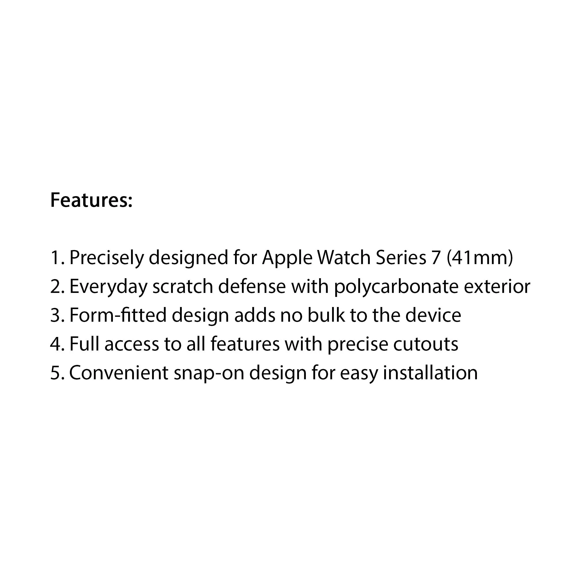 Spigen Thin Fit Case for Apple Watch Series 7 ( 41mm ) - Crystal Clear (Barcode: 8809811857726 )