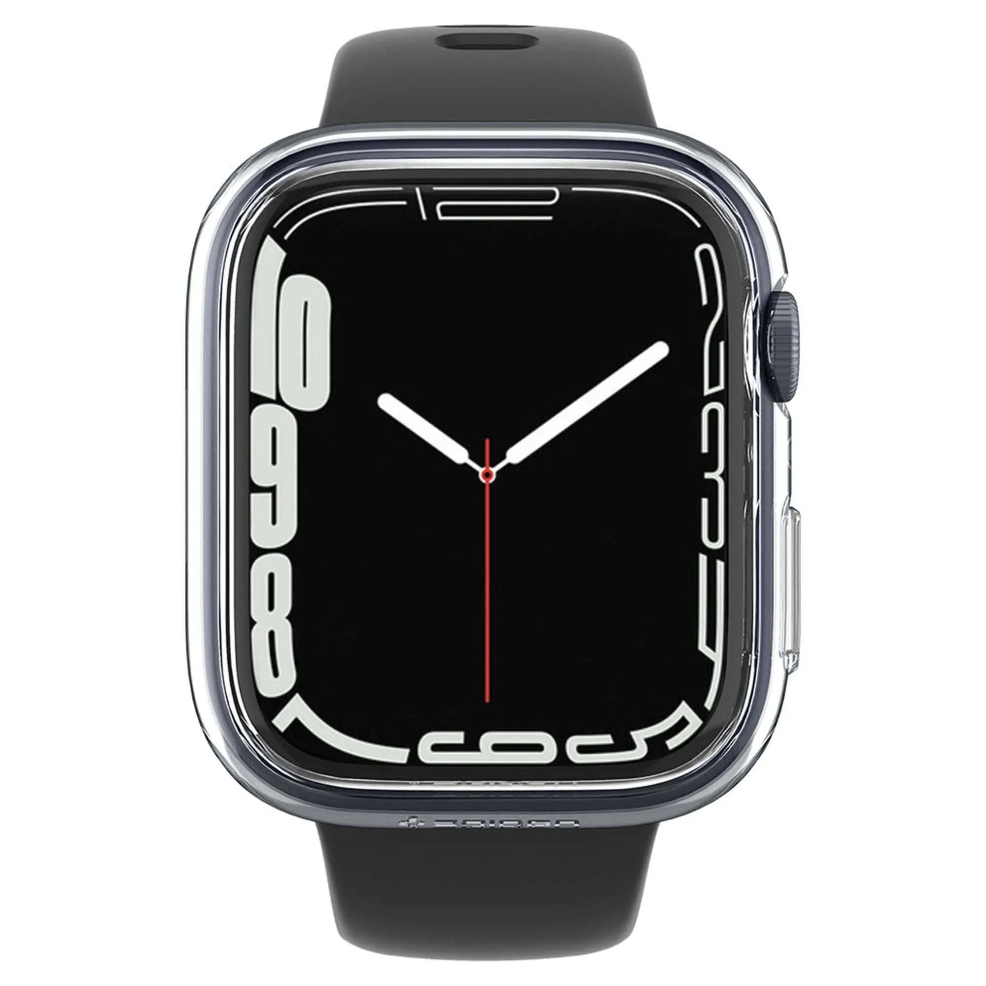 Spigen Thin Fit Case for Apple Watch Series 7 ( 41mm ) - Crystal Clear (Barcode: 8809811857726 )