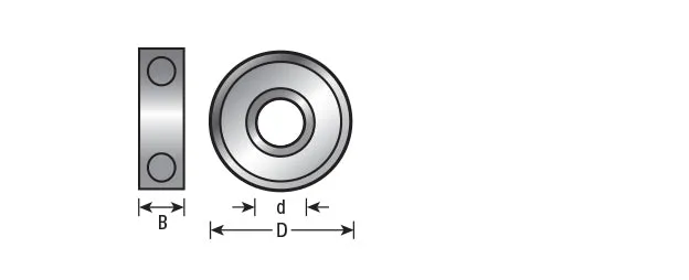 Steel Ball Bearing Guide | 1⁄2 Overall Dia x 3⁄16 Inner Dia x 3⁄16 Height | 47706 | 738685877067