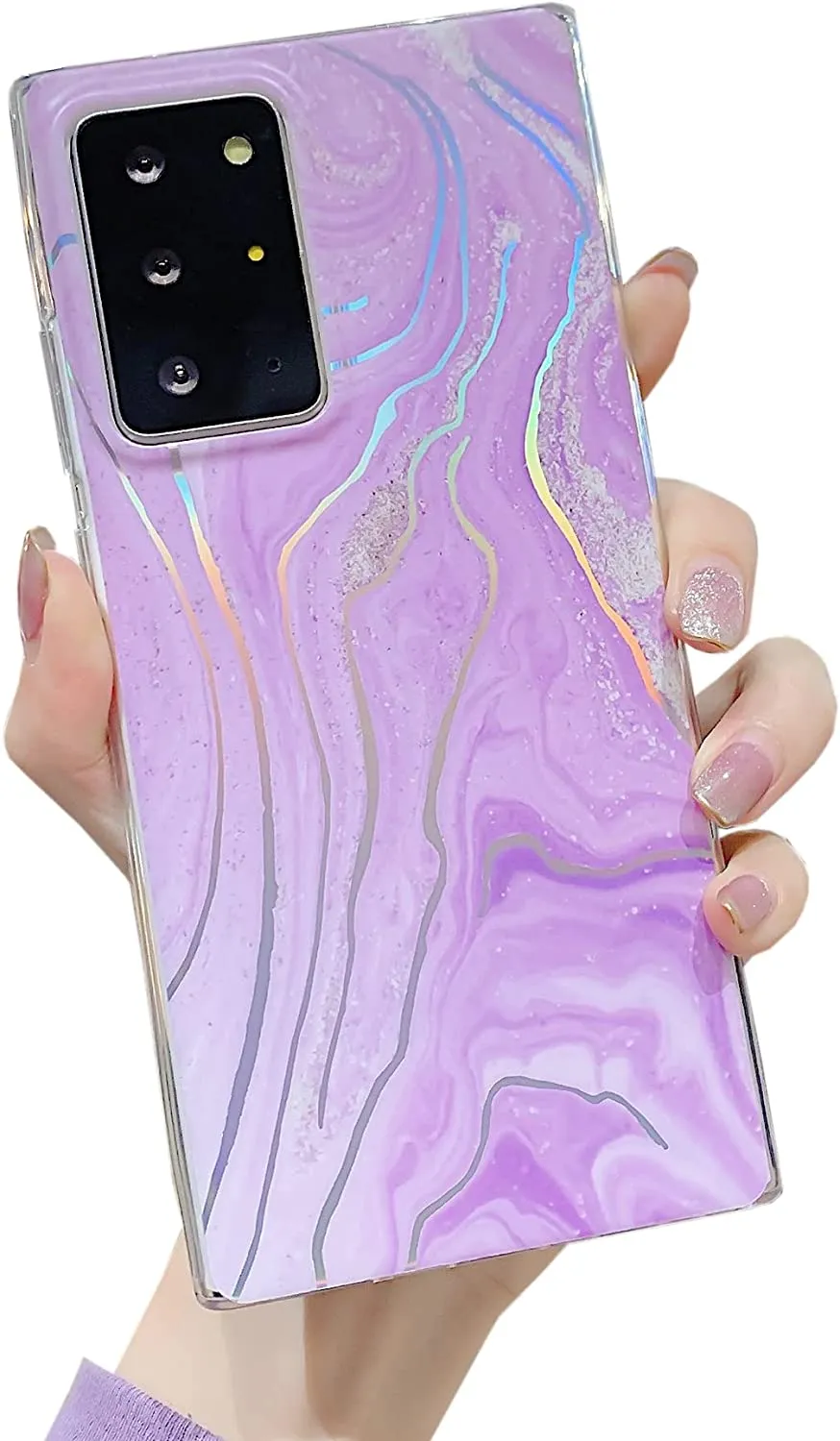 Sunswim Galaxy Note 20 Ultra Case 5G 6.9"Marble Phone Case - Blue