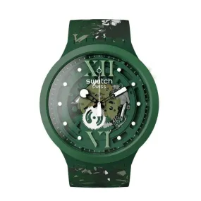 Swatch CAMOFLOWER GREEN Watch SB05G104