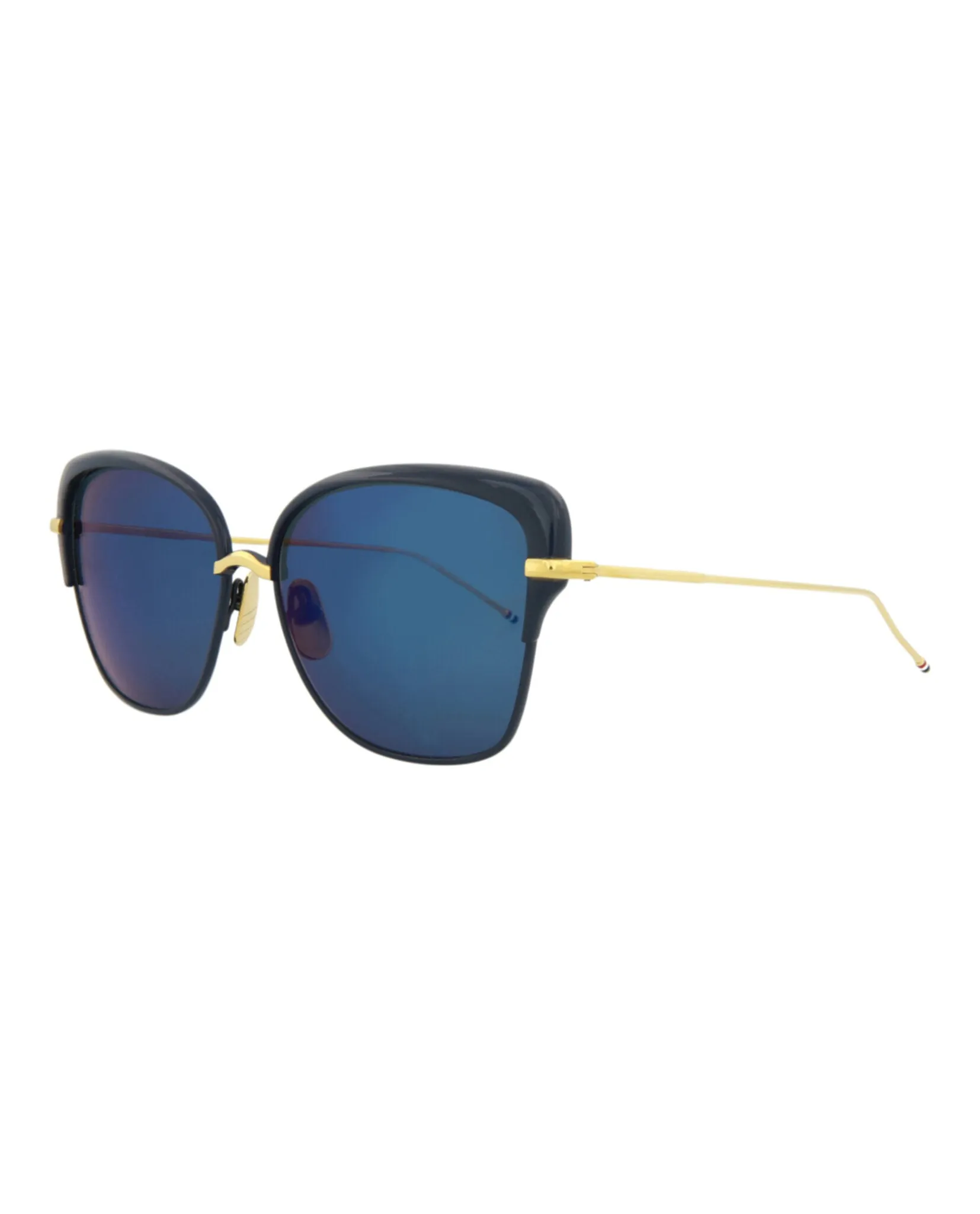 Thom Browne Cat Eye-Frame Metal Sunglasses