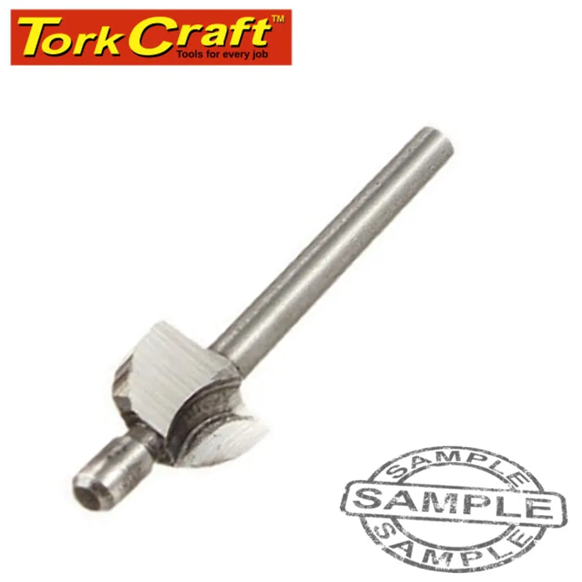 TORK CRAFT MINI ROUTER BIT 9.5MM COVE 3.2MM SHANK TC08384