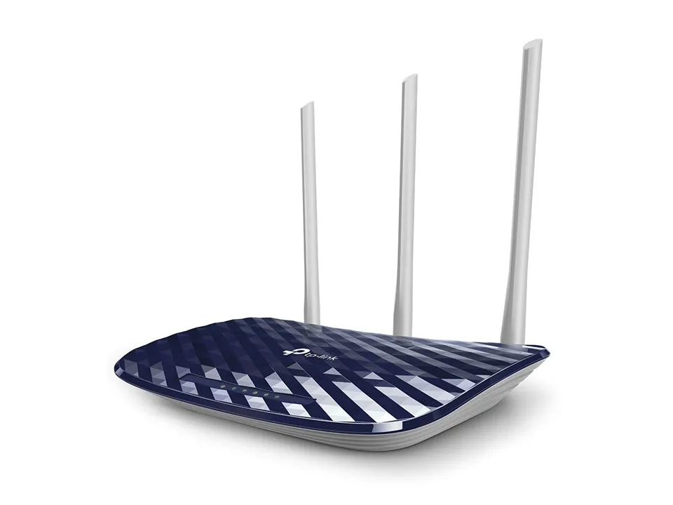 TP-Link AC750 Wireless Dual Band Router (Archer C20) , 2.4GHz 300Mbps   5GHz 433Mbps, 3 External Antennas (Archer C20) Black | AC750 Wireless Dual Band Router (ARCHER C20)