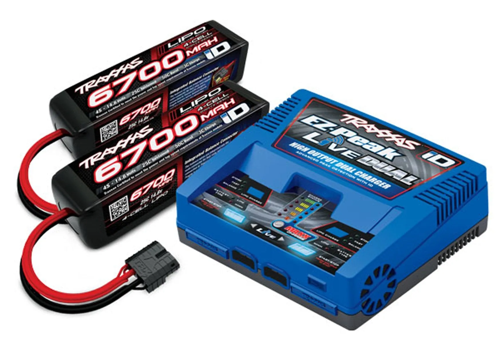 Traxxas 8S 6700mAh Battery / iD Charger Completer Pack, 2997