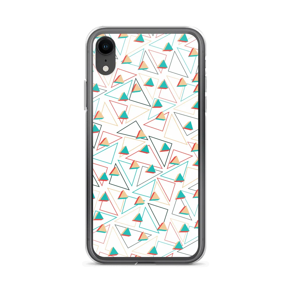 Triangular Candied White iPhone Case