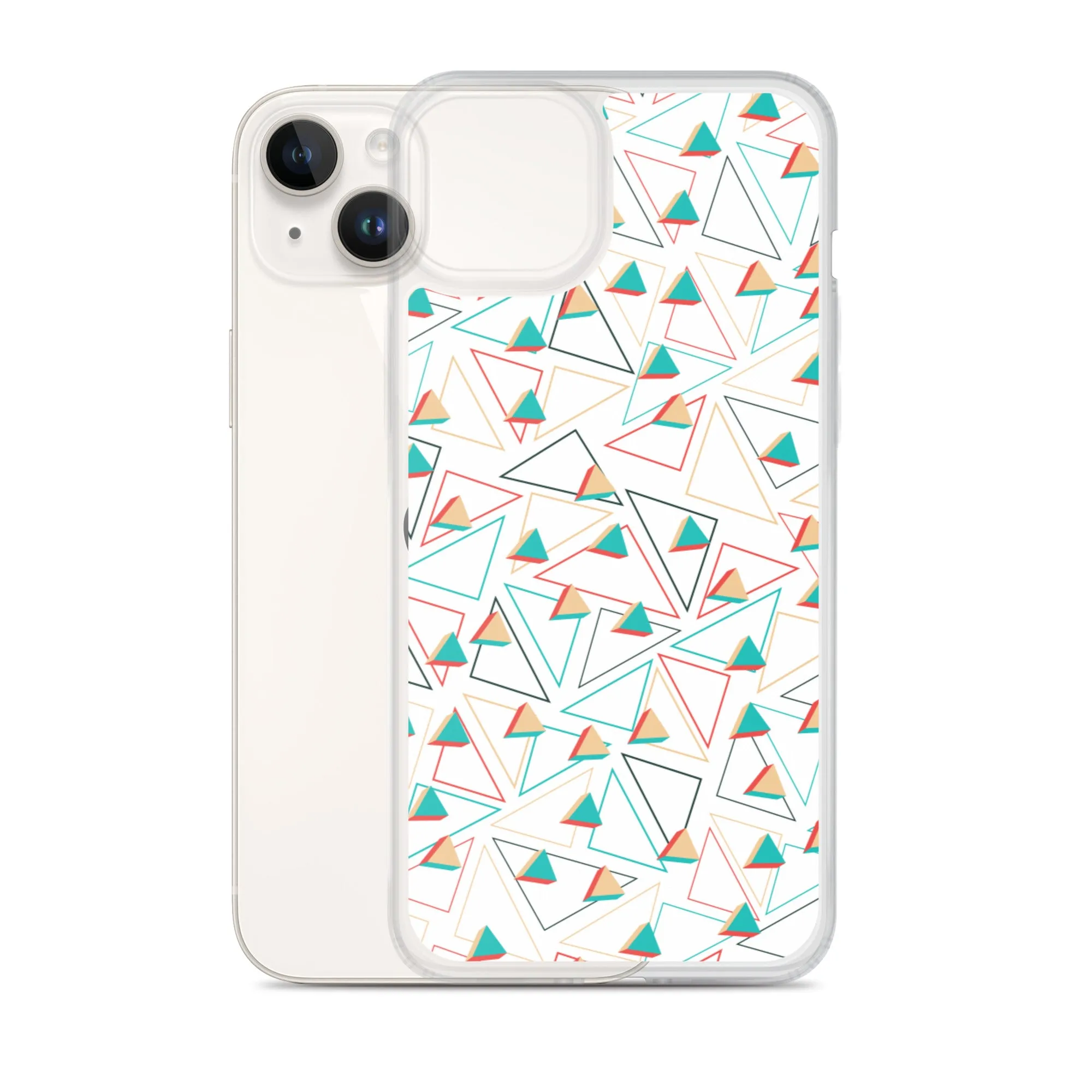 Triangular Candied White iPhone Case