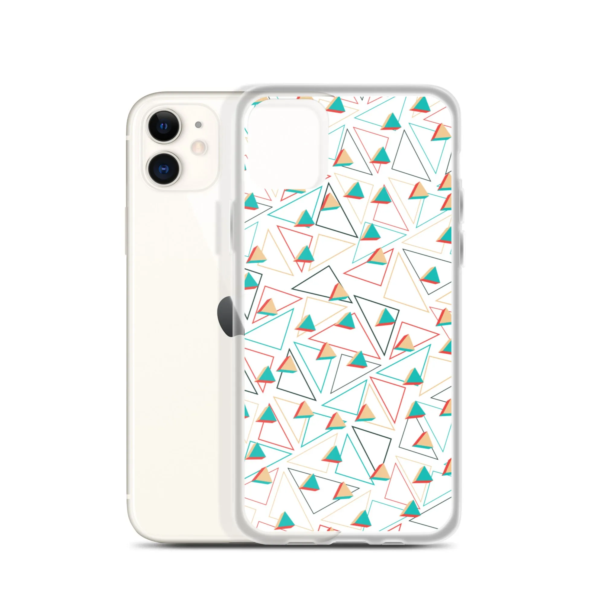 Triangular Candied White iPhone Case