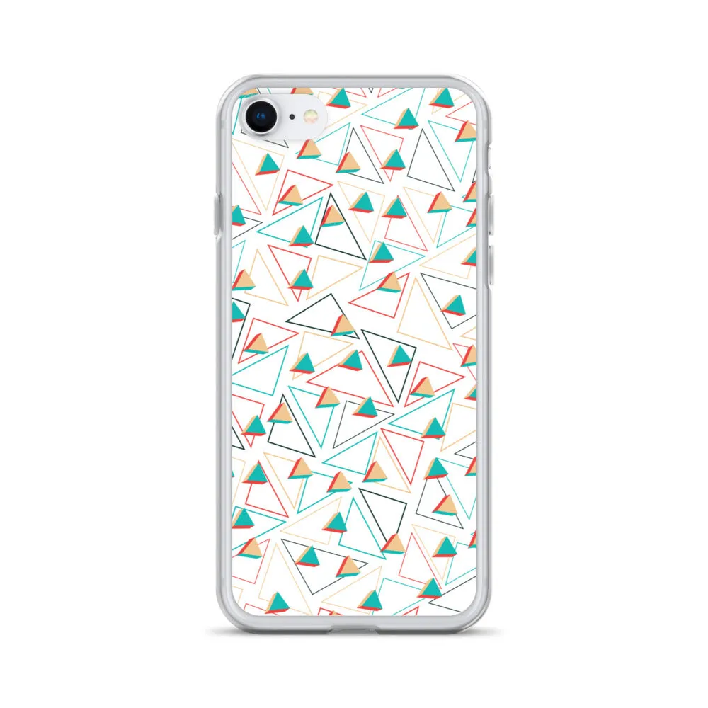 Triangular Candied White iPhone Case