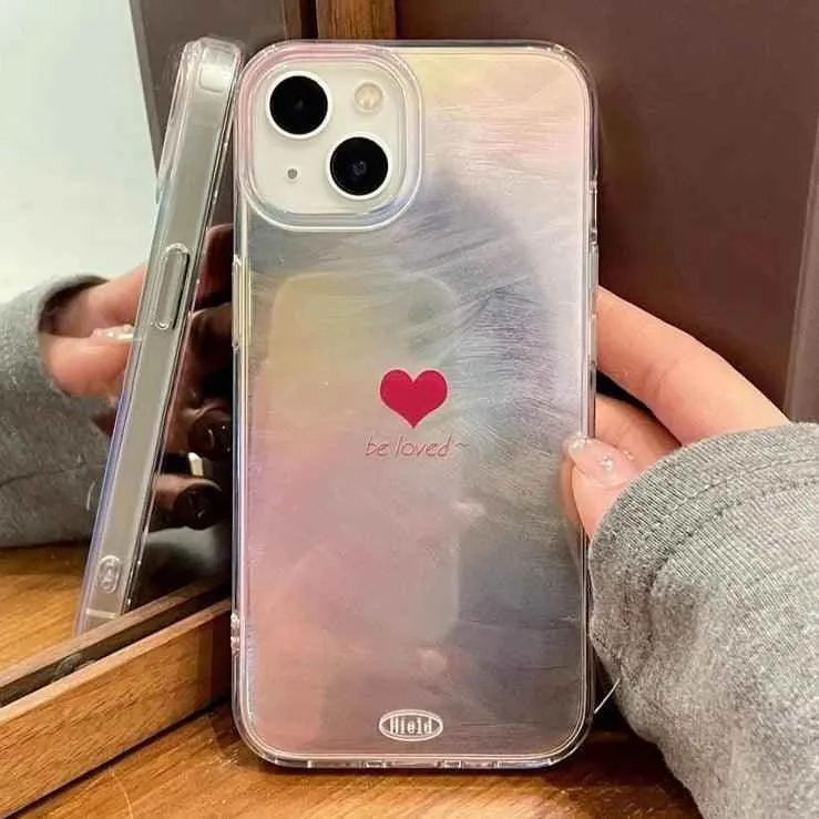 TSP44 Cute Phone Cases for iPhone 11, 12, 13, 14, 15, Pro Max, and 15 Plus - Red Mini Heart Design