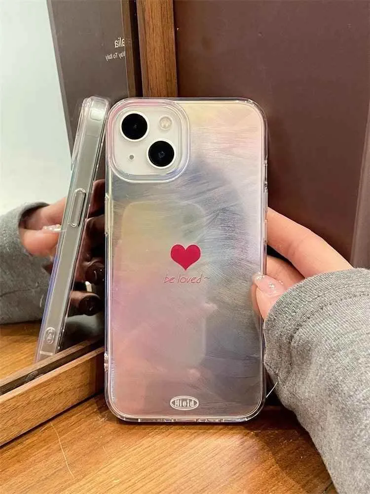 TSP44 Cute Phone Cases for iPhone 11, 12, 13, 14, 15, Pro Max, and 15 Plus - Red Mini Heart Design