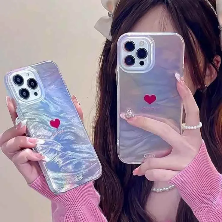 TSP44 Cute Phone Cases for iPhone 11, 12, 13, 14, 15, Pro Max, and 15 Plus - Red Mini Heart Design