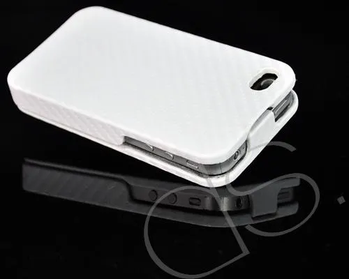 Twill Series iPhone 4 and 4S Flip Case - White