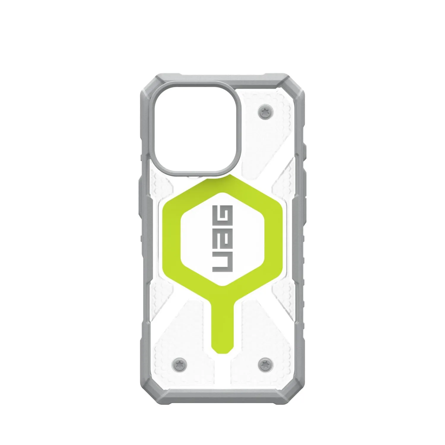 UAG Pathfinder Clear Magsafe Case - Apple iPhone 16 Pro - Neon (UAG-I16PR-PCLMN)