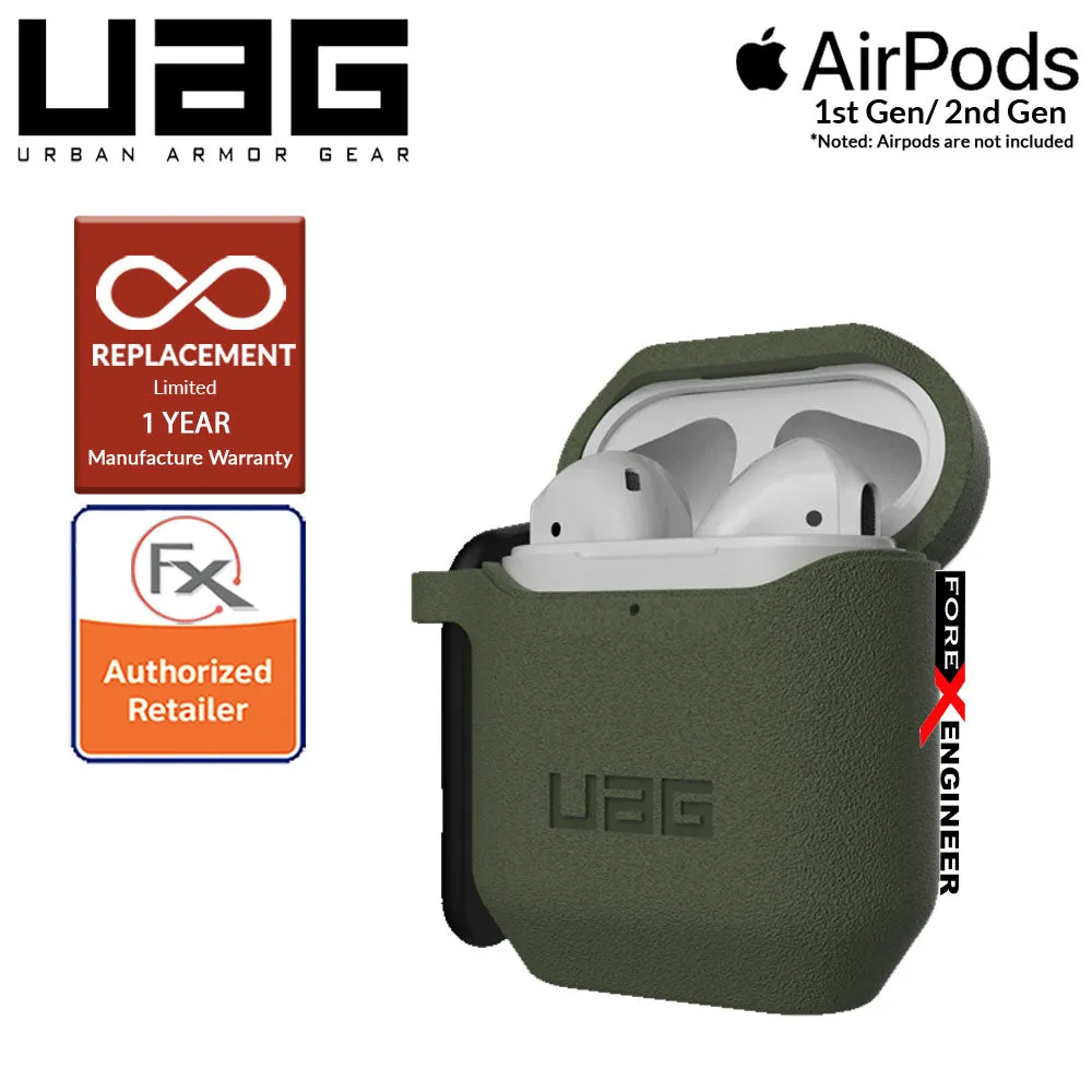 UAG Silicone Case V2 for Airpods 1 and 2  - Olive Color (Barcode : 812451035377 )