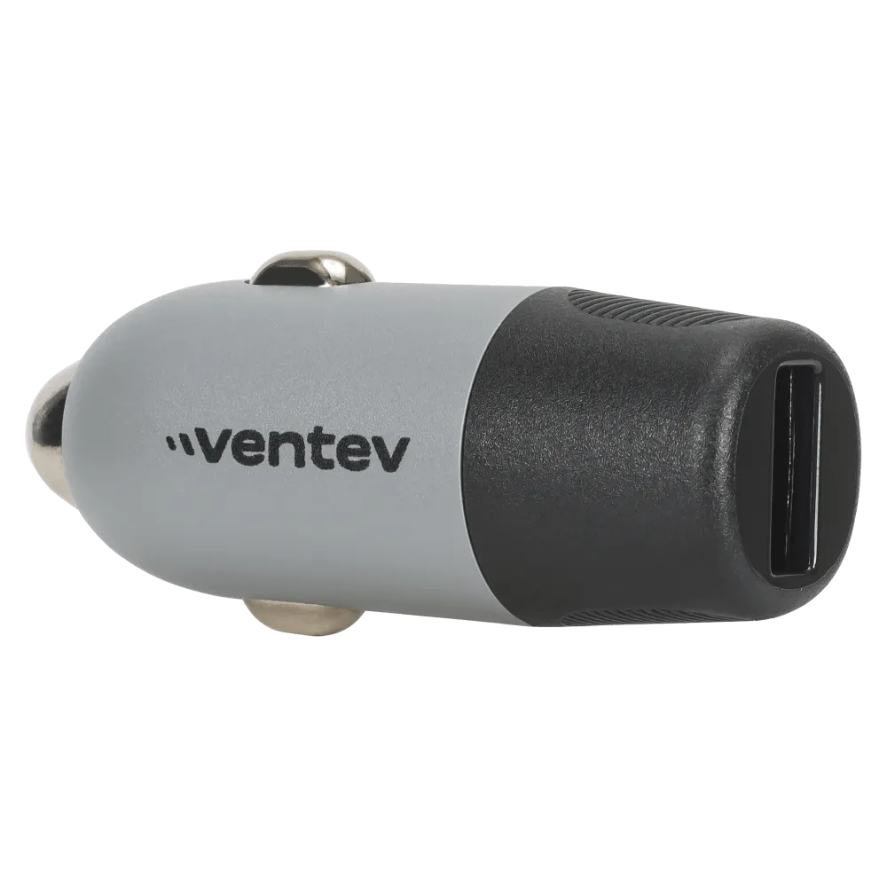 Ventev 12W USB-A Car Charger Gray by Ventev