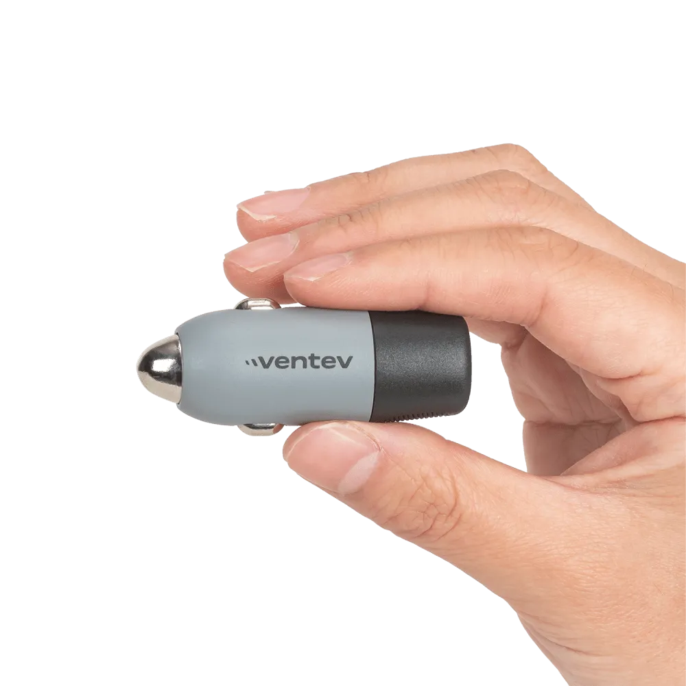 Ventev 12W USB-A Car Charger Gray by Ventev