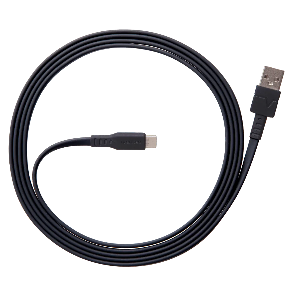 Ventev Chargesync Flat USB A to USB C Cable 6ft by Ventev