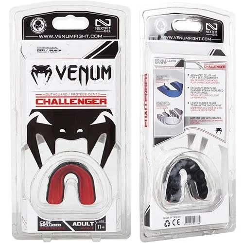 VENUM-0616 CHALLENGER SPORTS MUAY THAI BOXING MMA MOUTHGUARD Senior Age 11  Red Devil