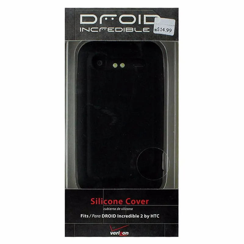 Verizon Silicone Cover for HTC DROID Incredible 2 - Black