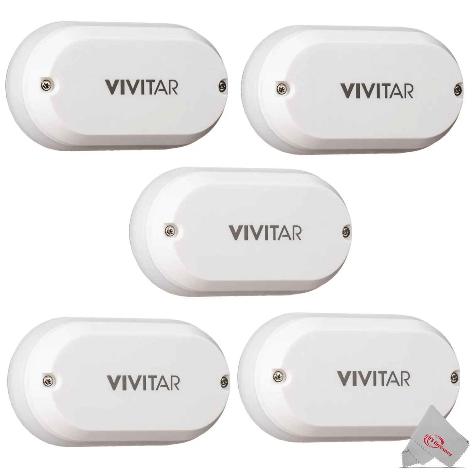 Vivitar WT12 Smart Home WiFi Leak Sensor works with IOS and Android - 5 Units