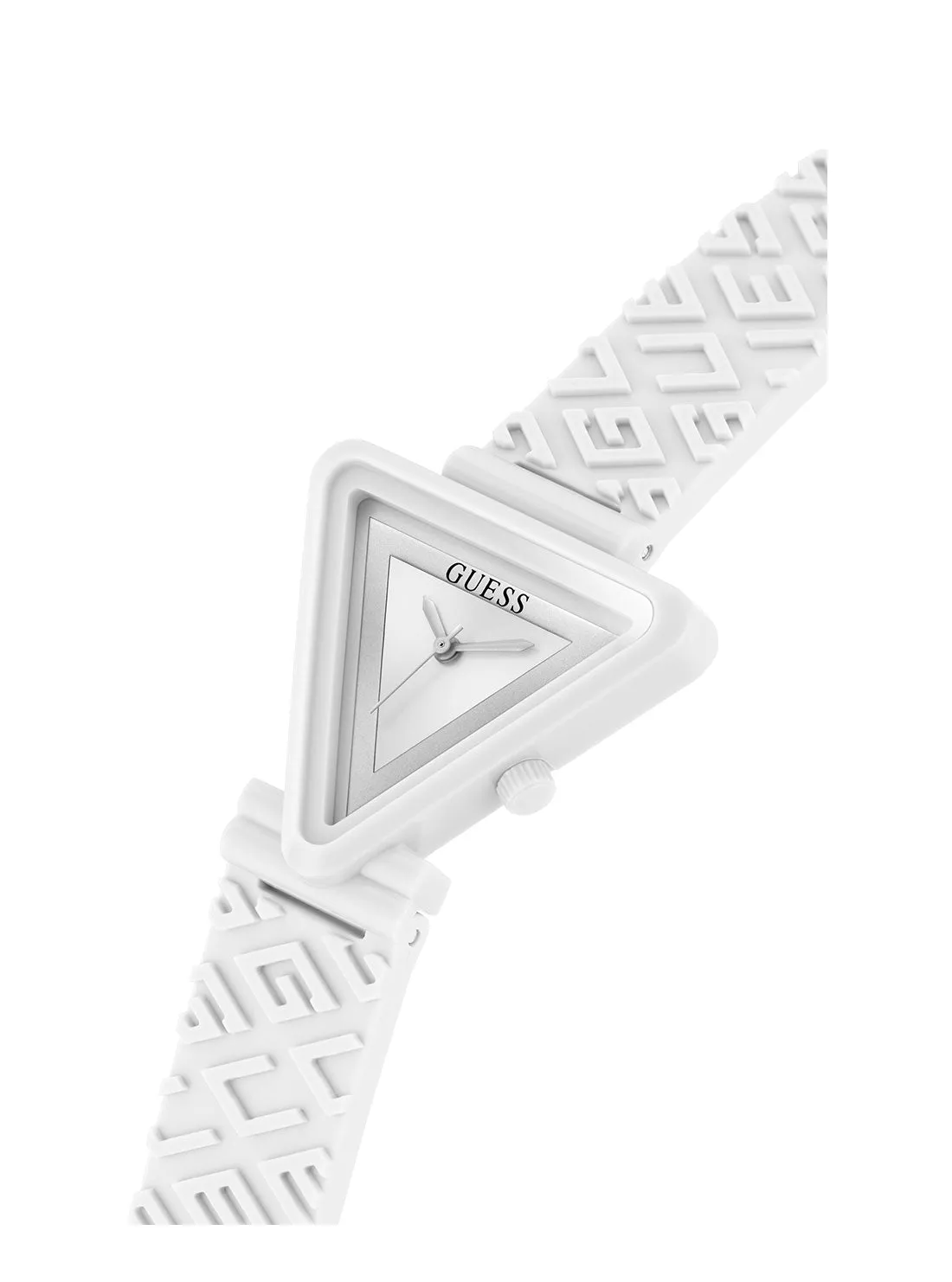 White Fame Logo Silicone Watch